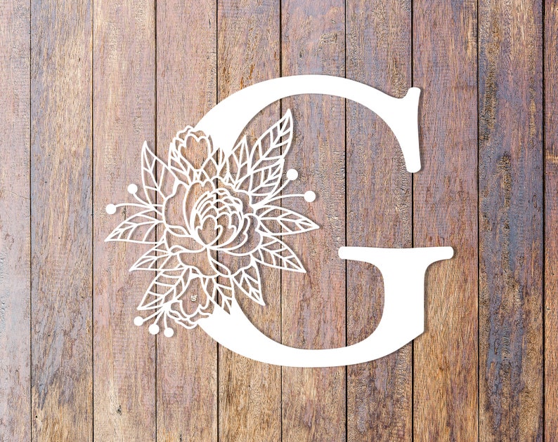 Free Free Flower Initial Svg 62 SVG PNG EPS DXF File