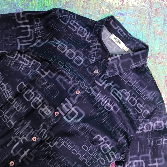 Moschino vintage blue shirt