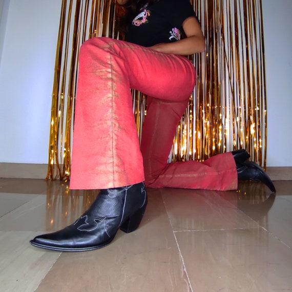 JUST by Roberto Cavalli vintage red y2k jeans
