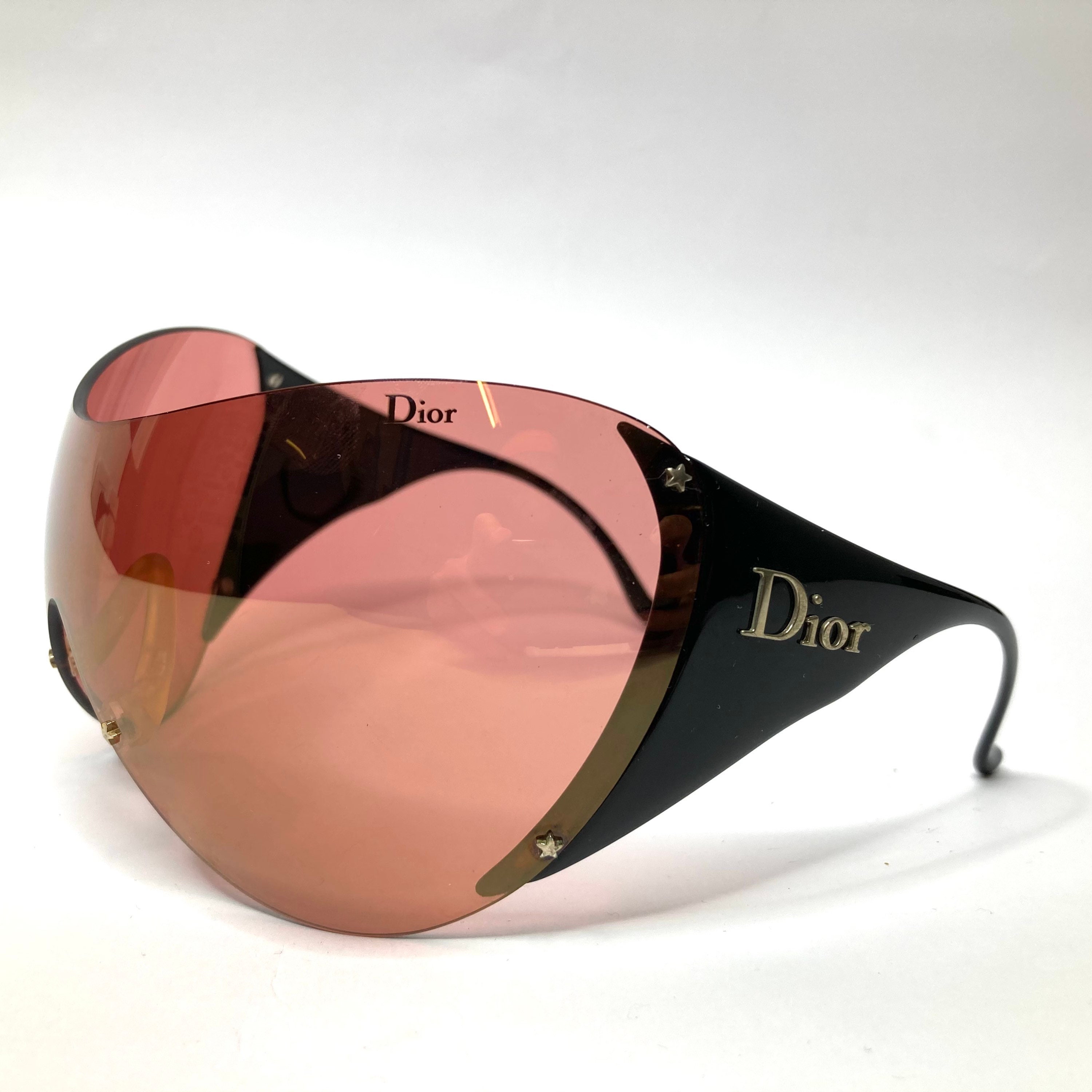 DIOR Ski 1 mask sunglasses Y2K pink black