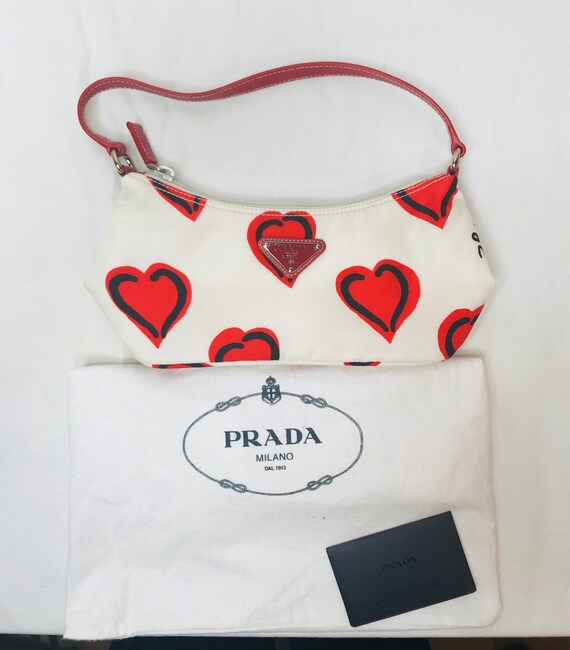 prada love heart bag