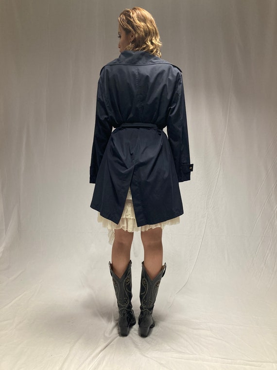 CHANEL 1980 vintage navy blue trench - image 7
