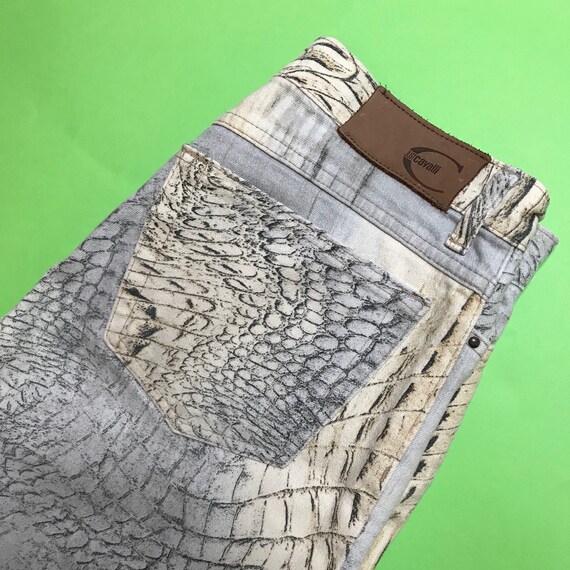 Just Cavalli denim printed vintage Y2K animalier a