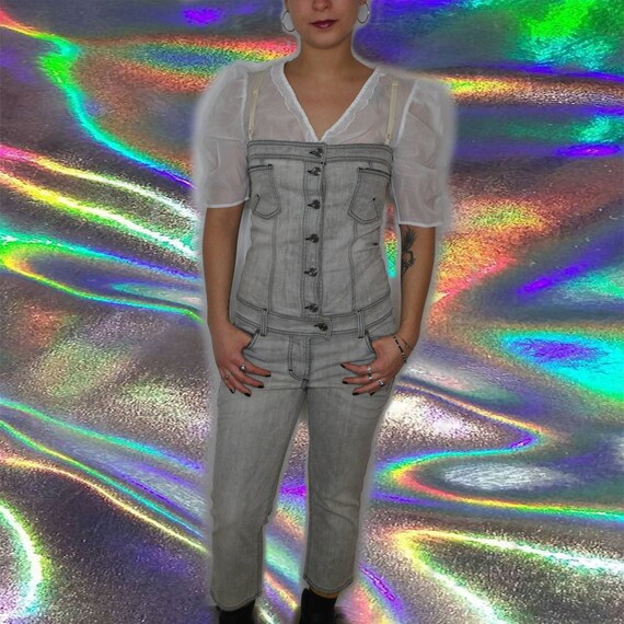 Galliano jeans overall deadstock catsuit