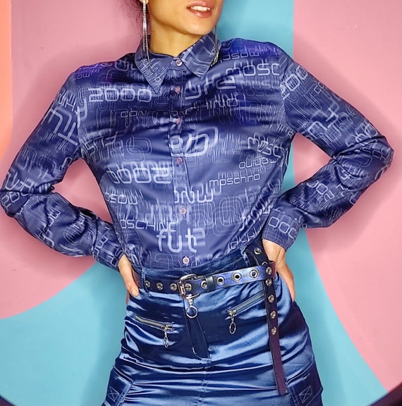 Moschino vintage blue shirt