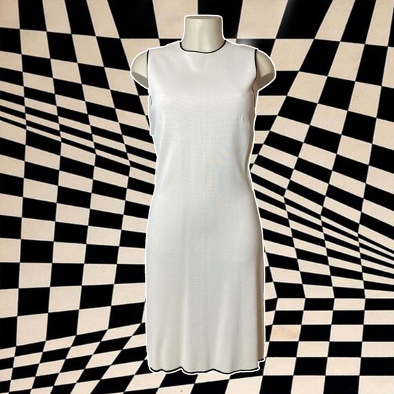 DOLCE & GABBANA maglie black and white sheath dres