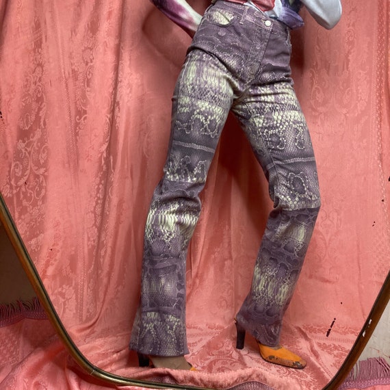 ROBERTO CAVALLI Just Cavalli snake print purple fl