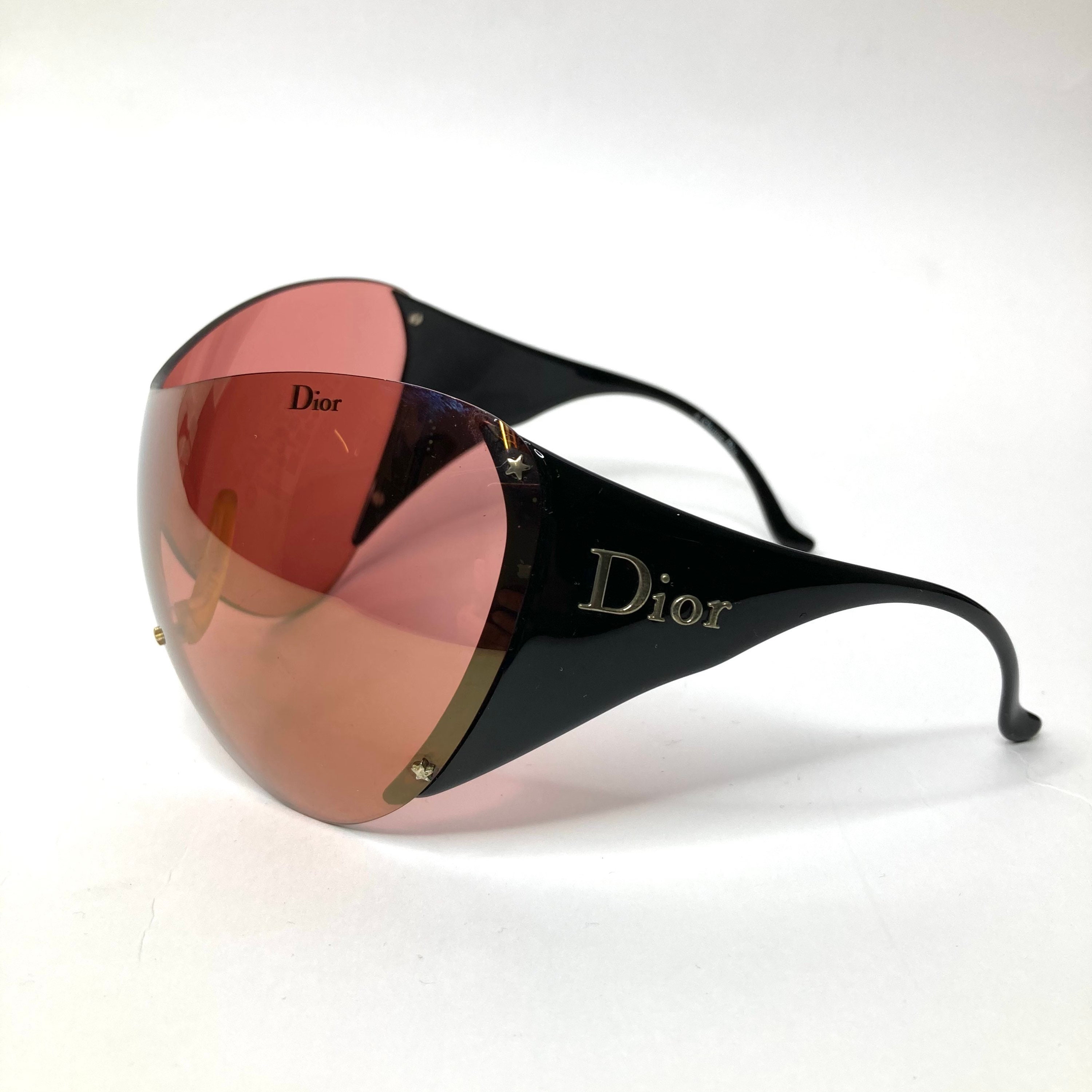 DIOR Ski 1 Mask Sunglasses Y2K Pink Black Etsy Denmark