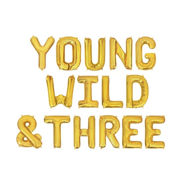 Young Wild and Three Decorations - Etsy