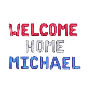Welcome Home Balloon Banner Welcome Home Banner Military Homecoming Sign Welcome Home Decorations Welcome Home Decor Military Home Coming