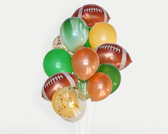 Football Balloon Bouquet Football 1st Birthday 1st Year Down Birthday First Birthday For Boy Super Bowl Football Party Decorations Touchdown