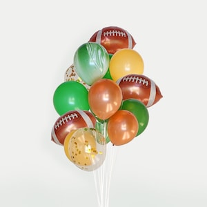 Football Balloon Bouquet Football 1st Birthday 1st Year Down Birthday First Birthday For Boy Super Bowl Football Party Decorations Touchdown