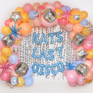 Last Disco Bachelorette Balloon Garland Nashville Bachelorette Balloon Arch Bachelorette Party Groovy 60s 70s Lets Go Girls Austin Arch Kit