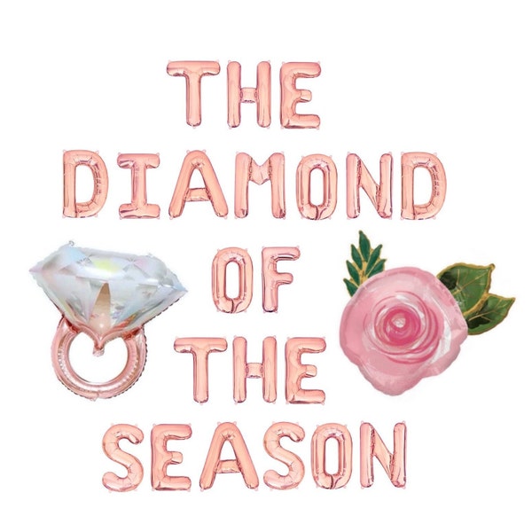 The Diamond Of The Season Balloon Banner Tea Party Bridal Shower High Tea Party Decorations Tea Party Decor Regal Bridal Shower Decorations