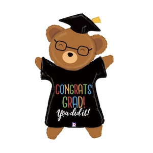 Graduation Decorations JUMBO Grad Bear 2021 Balloons  Graduation Party Decorations 2021 Grad Party Decor Graduation Gift for Her 2021