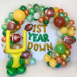 Football Balloon Garland Football 1st Birthday 1st Year Down Birthday First Birthday For Boy Super Bowl Football Party Decorations Touchdown