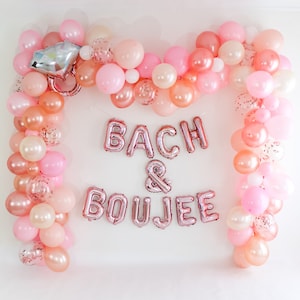 Bach and Boujee Balloon Garland Kit | Rose Gold Pink Peach Blush Balloon Arch | Bach and Boujee Bachelorette Party Decorations Latex Balloon