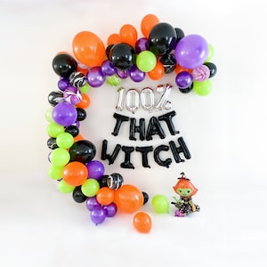 Halloween Balloon Garland Halloween Balloon Arch Halloween Balloon Installation Kit Halloween Bachelorette Party Decorations Baby Shower