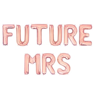 Future Mrs Balloon Banner Bridal Shower Rose Gold Decor Engagement Party Decorations Bachelorette Party Bridal Shower Decorations Wedding