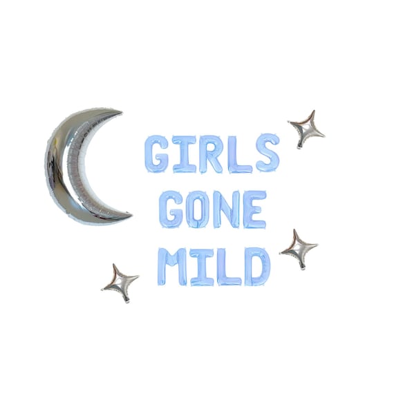 Girls Gone Mild Letter Balloon Kit Bachelorette Party Decorations Sleepover Bachelorette Party Decor Slumber Party Birthday Party Decor