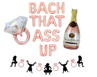 Bach That Ass Up Bachelorette Party Decor Bachelorette Balloons Bach Party Decorations Bachelorette Decor Bachelorette Decorations Boujee
