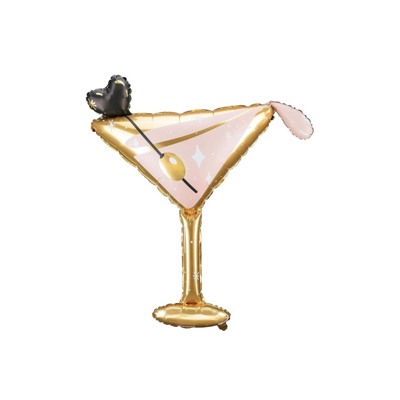 Martini Glass Balloon Martini Bachelorette Party Decor Birthday Party Balloons Pink 21st Birthday Party A Tini Bit Older Party Decor For Her image 1