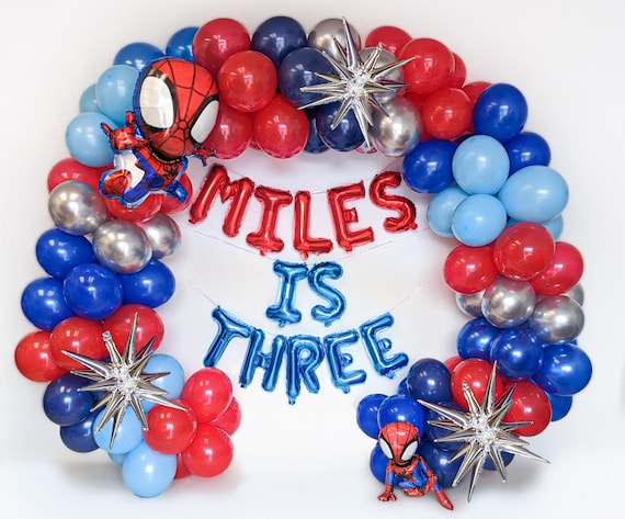 Amazing Friends Birthday Balloon Garland Featuring Spidey Balloon Amazing Friends Arch Birthday Decorations Personalized For Boy Party Decor