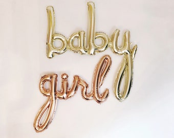 Baby Girl Balloons Baby Shower Balloons Girl Gender Reveal Balloons Baby Sprinkle Decorations Baby Announcement balloons Baby Girl Balloon