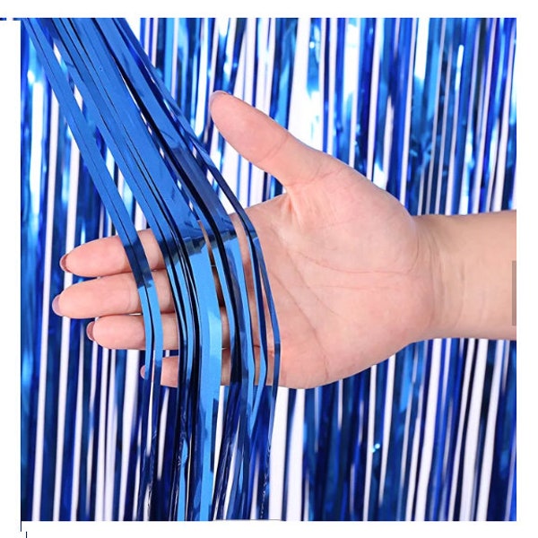 Fringe Backdrop 3 feet wide Fringe Curtain Blue, Purple, Light Pink, Black, Green, Rose Gold, Gold, Silver, Pink, Red