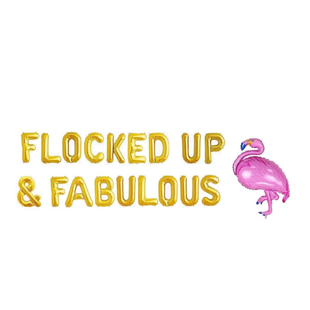 Flocked & Fabulous Balloons Lets Flamingle Flamingo Party Decorations ...
