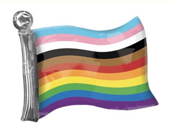 Progress Flag Balloon Gay Pride Flag Gay Pride Decor Gay Pride Month Pride Party Decorations Pride Party Decor Pride Celebration Rainbow