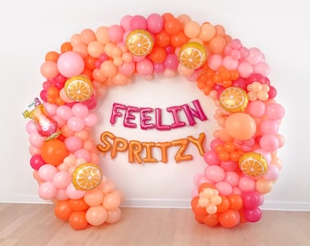 Spritz Bachelorette Party Feeling Spritzy Bachelorette Balloon Arch Love At First Spritz Party Decorations Spritz Decor Bridal Party Favors