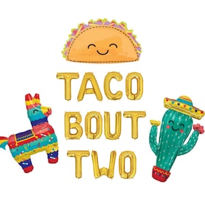 Taco Bout Two Balloon Banner Second Fiesta Birthday Party Decorations Dos Birthday Decor 2nd Birthday Party Decorations 2nd Fiesta Balloons