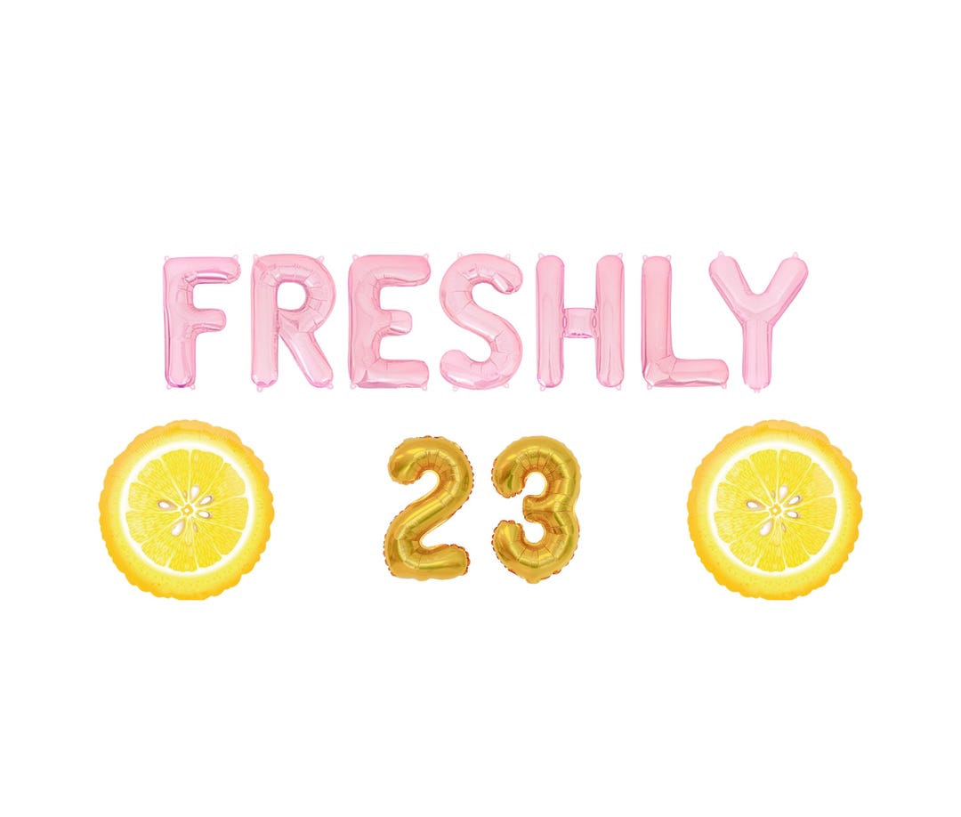 23rd Small Rd Letters Freshly 23 Letter Balloon Kit 23rd Birthday Party Decorations Lemon ...