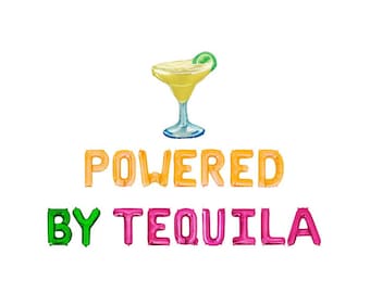 Powered by Tequila Letter Balloon Kit Birthday Party Balloon Banner Bachelorette Party Decorations 21st Birthday Fiesta Decor Margarita