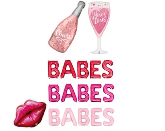 Galentines Day Party Balloons Valentines Day Party Decorations Rose Gold Balloons Galentines Party Valentines Party Decor Balloon Banner