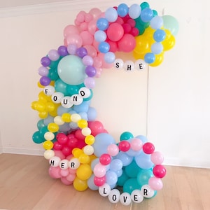 Friendship Bracelets  Bachelorette Party Decorations Balloon Arch She Found Her Lover Bachelorette Era Themed Bridal Shower Decor Birthday