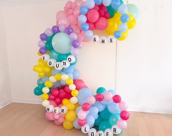 Friendship Bracelets  Bachelorette Party Decorations Balloon Arch She Found Her Lover Bachelorette Era Themed Bridal Shower Decor Birthday