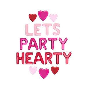 Galentines Day Party Balloons Valentines Day Party Decorations Rose Gold Balloons Galentines Party Valentines Party Decor Balloon Banner