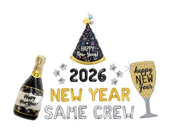 New Years Eve Party Decorations 2026 NYE Party Decor New Year Balloon Banner 2026 Party New Years Eve Decor NYE Party 2026 Party Decorations