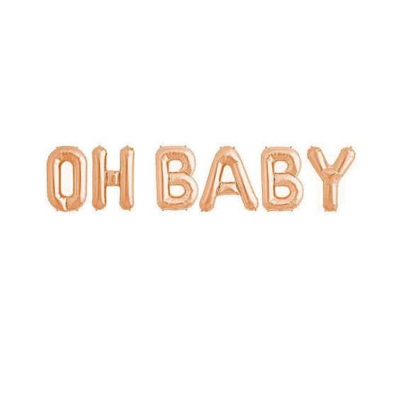baby shower balloon letters