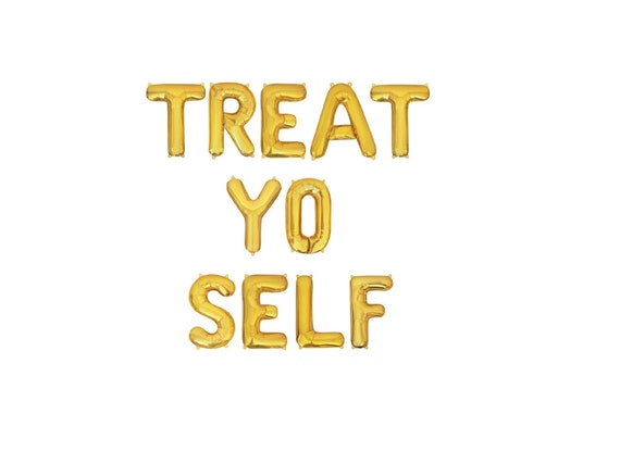 Treat Yo Self Balloons  Treat Yo Self Balloon Banner Wedding Dessert Bar Dessert Table Backdrop Sweets Table Sign Candy Buffet Table Banner