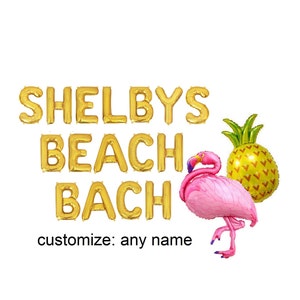 Beach Bach Balloons Beach Bach Balloon Letters Beach Bachelorette Party Decorations Kit bachelorette party balloons beach bachelorette decor