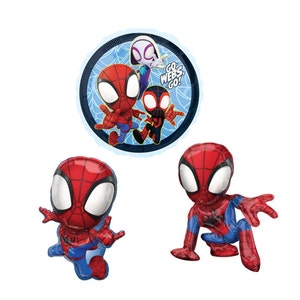 Decoration Spiderman Anniversaire 4 an, 129Pcs Kit Arche Ballon