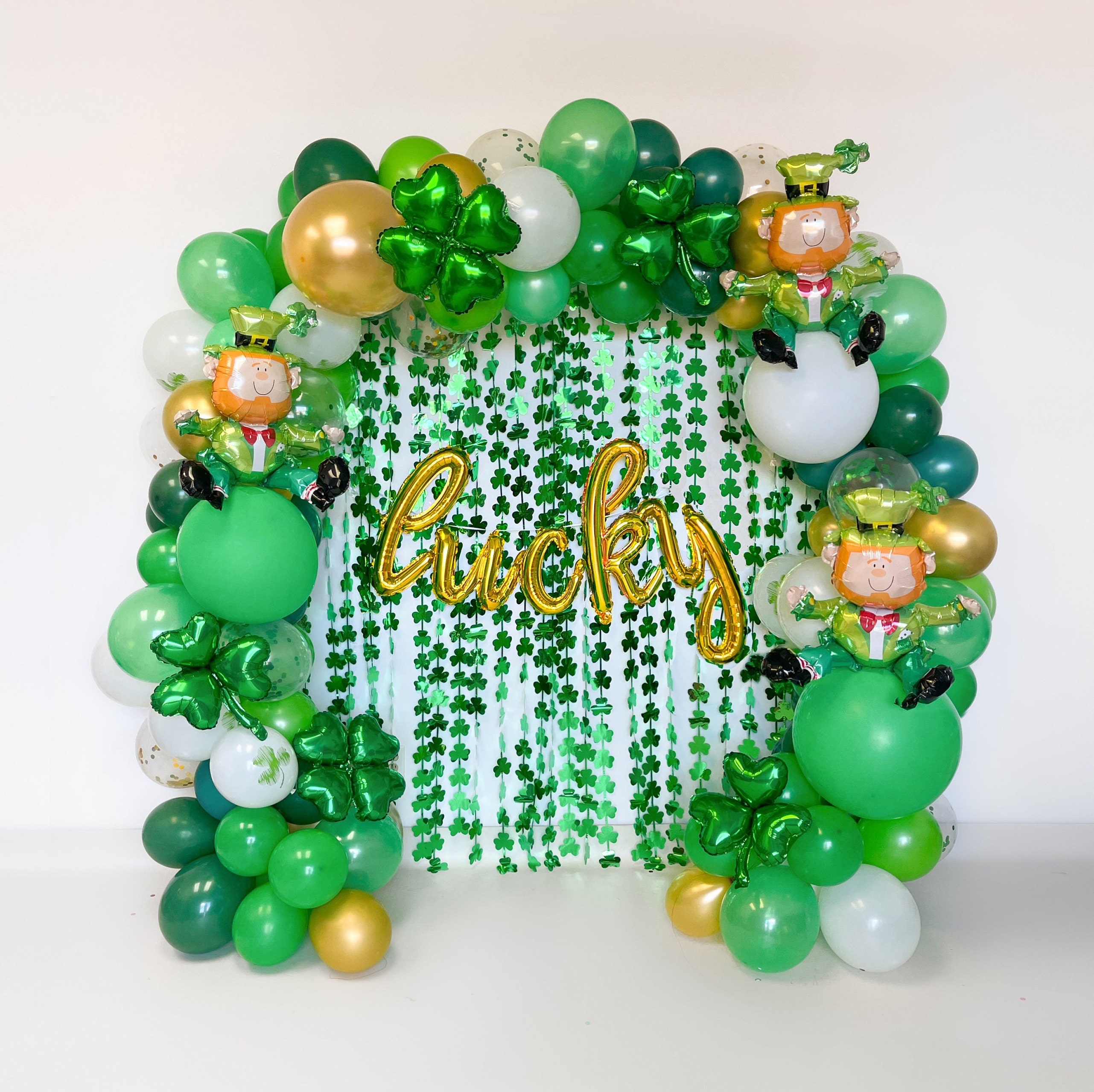 Lucky One Balloon Garland St Patricks Day 1st Birthday Party Decor St  Patricks Day First Birthday Party Decorations Girls Pink Green