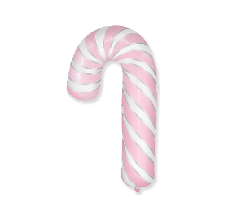 Pastel Pink Large Candy Cane Balloon Land of the Sweets Sugar Etsy