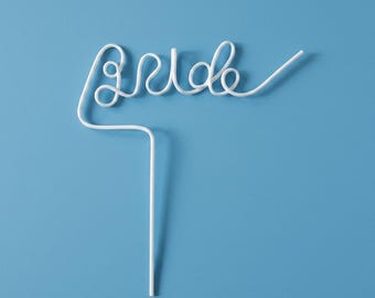 Bride Straw White Bride Straw Bachelorette Party Decor Bach Party White Bride Straw Party Favors Silly Bride Straws