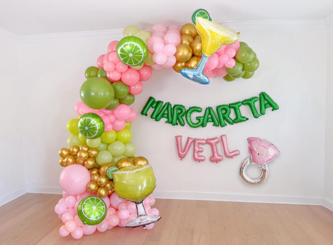 Margarita Veil Bachelorette Party Margarita Balloons Margs & Matrimony ...
