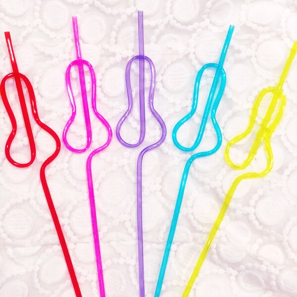 Silly Penis Straws Bachelorette Party Supplies Bachelorette Party Favor Willy Straws