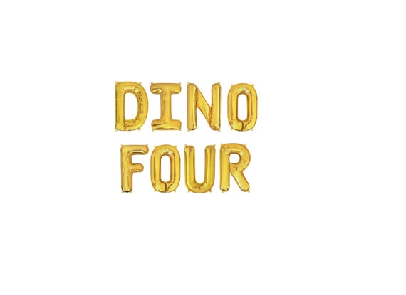 Dinosaur Party Balloons Fourth Birthday Party Dino Party 4th Birthday Dinosaur 4th Birthday Decor 4th Bday Decorations Kids Dinosaur Decor